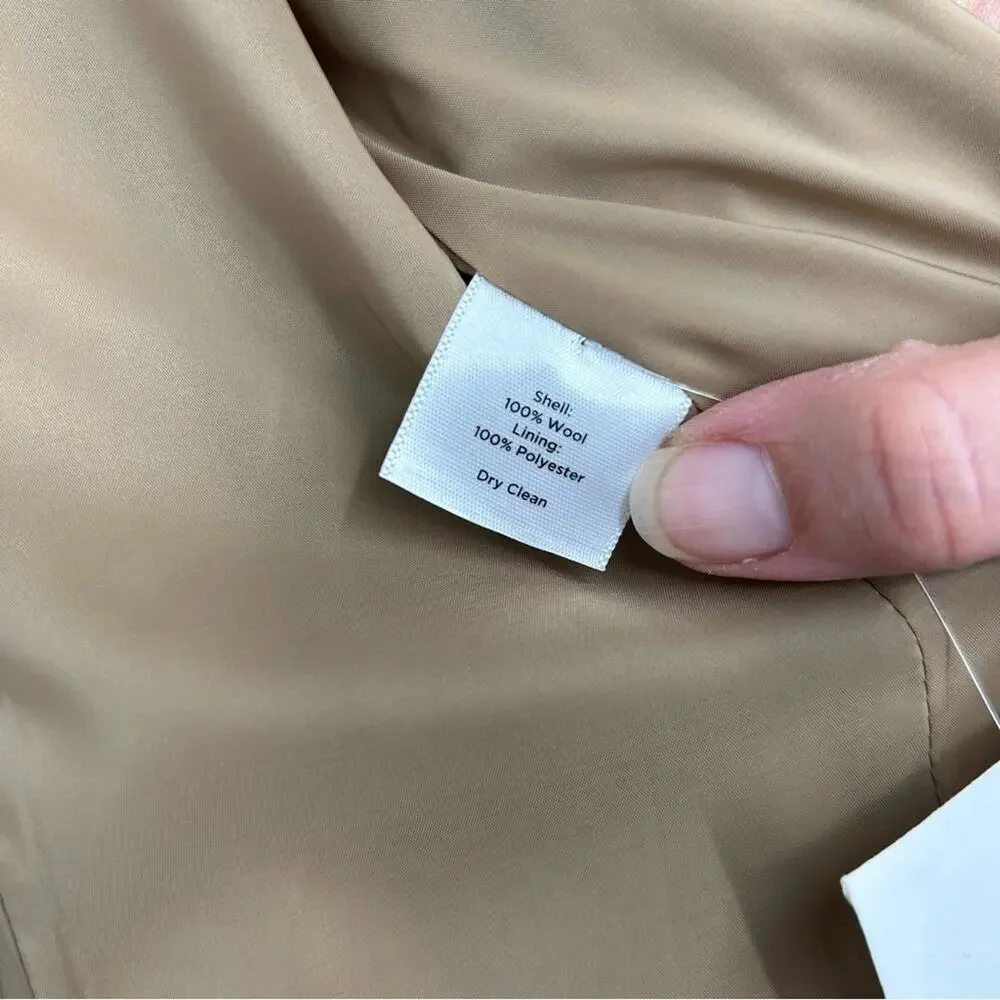 NWT‎ *Flawed* Talbots 100% Wool Camel Colored Blazer Size 10P